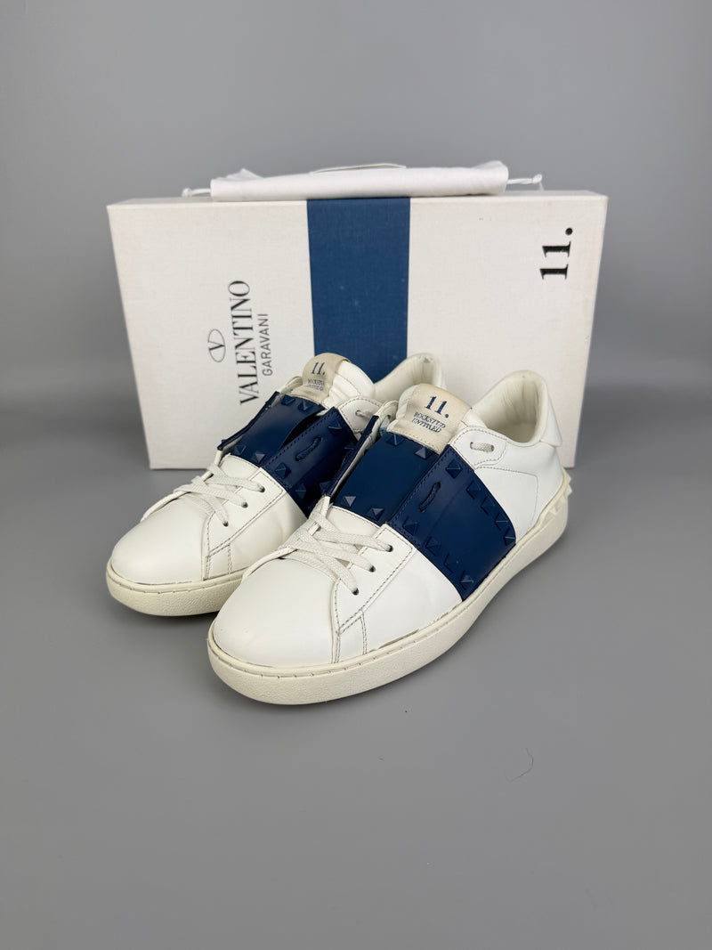Valentino Open Rockstud Untitled Sneaker Navy | 41