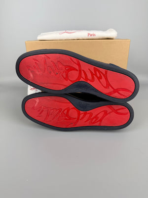 Christian Louboutin Louis Junior Spikes Sneaker Navy | 42.5