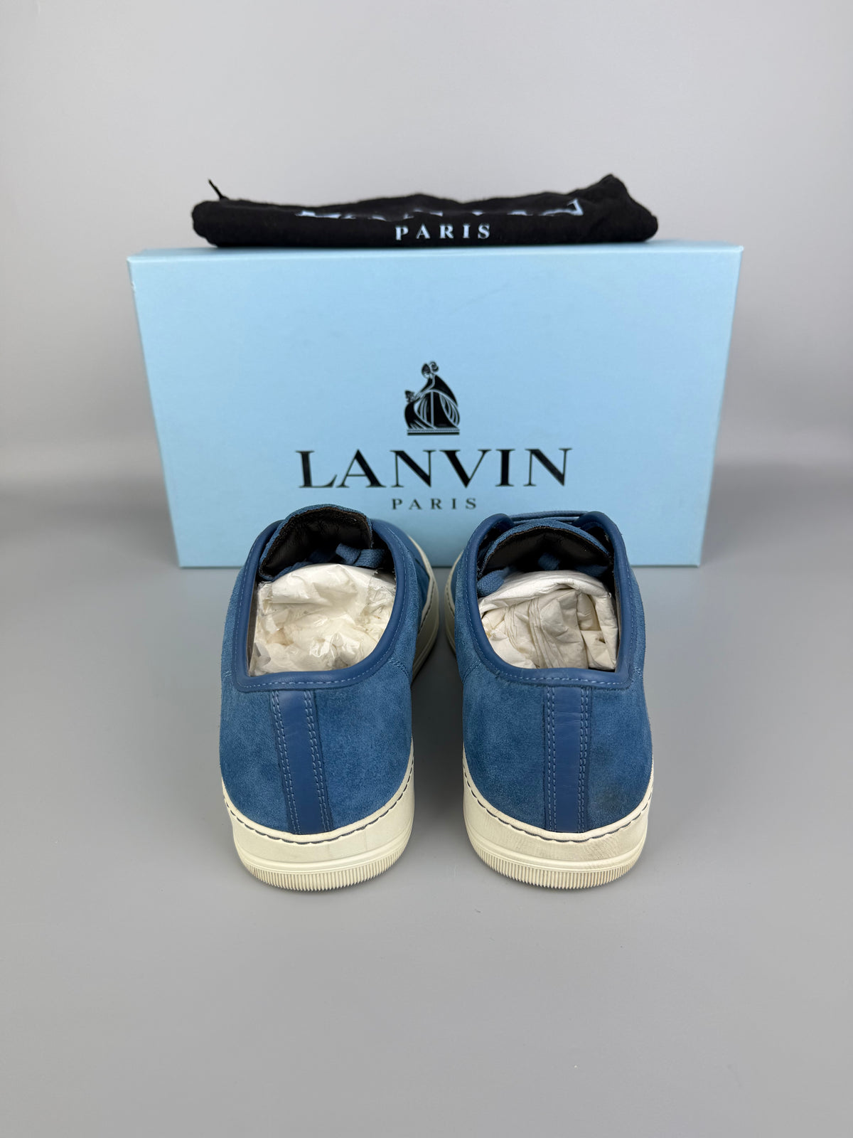 Lanvin Dbb1 Nappa Cap Toe Sneaker Blue | 42