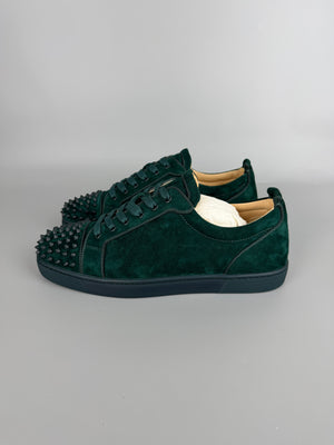 Christian Louboutin Louis Junior Spikes Sneaker Dark Green | 45