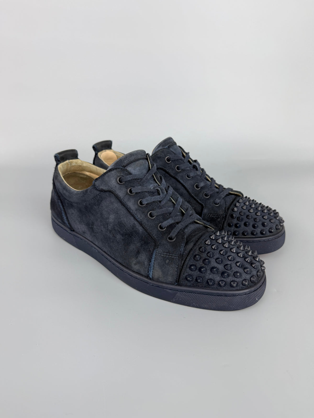 Christian Louboutin Louis Junior Spikes Sneaker Navy | 45