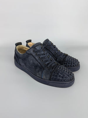 Christian Louboutin Louis Junior Spikes Sneaker Navy | 45