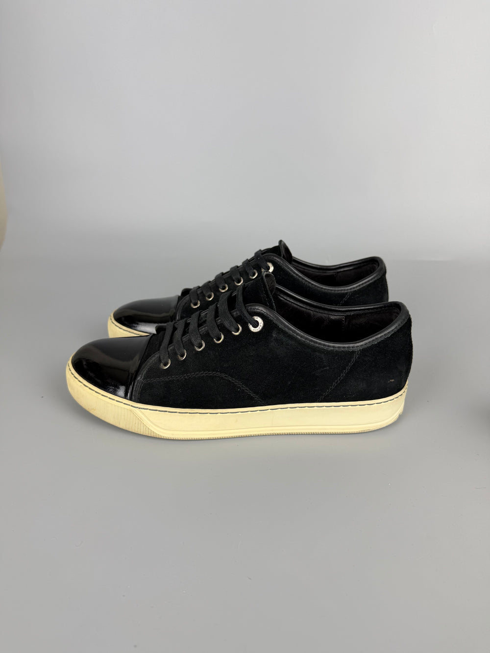 Lanvin Dbb1 Patent Cap Toe Sneaker Navy | 41