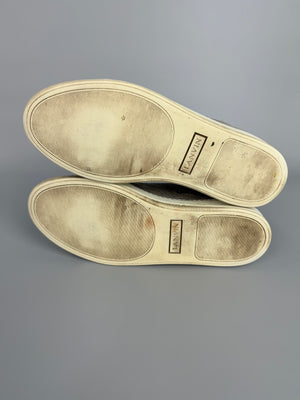 Lanvin Dbb1 Patent Cap Toe Sneaker Grey | 45