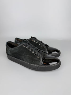 Lanvin Dbb1 Patent Cap Toe Sneaker Black | 43