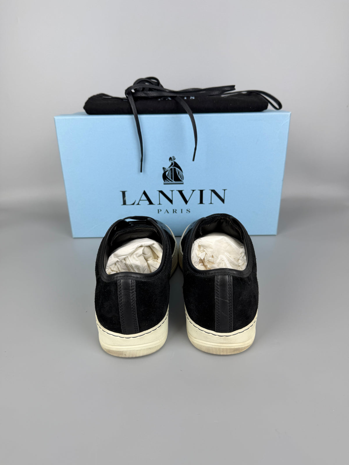 Lanvin Dbb1 Patent Cap Toe Sneaker Black | 41