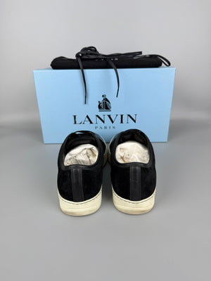 Lanvin Dbb1 Patent Cap Toe Sneaker Black | 41