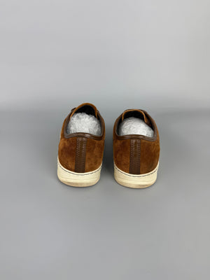 Lanvin Dbb1 Patent Cap Toe Sneaker Brown | 42