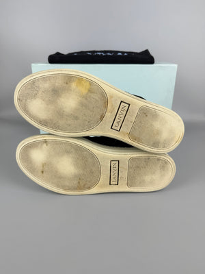 Lanvin Dbb1 Patent Cap Toe Sneaker Black | 41