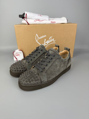 Christian Louboutin Louis Junior Spikes Sneaker Grey | 42.5
