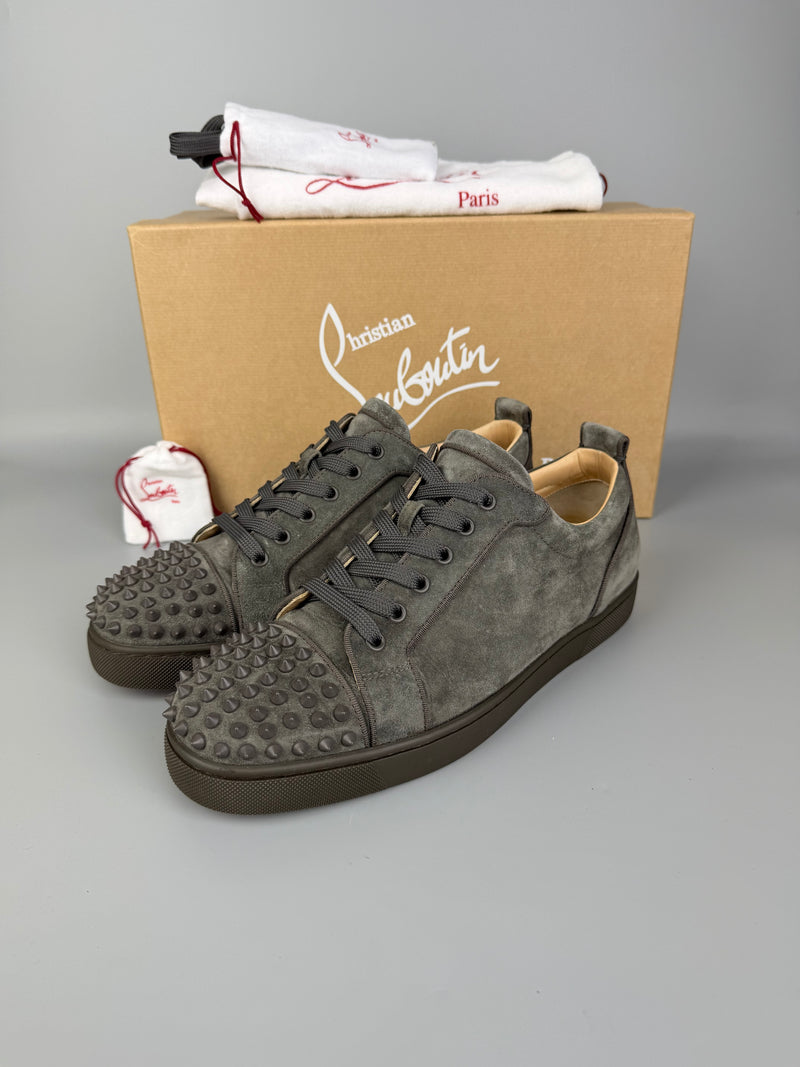 Christian Louboutin Louis Junior Spikes Sneaker Grey | 42.5
