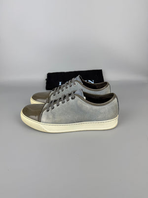 Lanvin Dbb1 Patent Cap Toe Sneaker Blue | 41