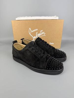 Christian Louboutin Louis Junior Spikes Sneaker Black | 44.5