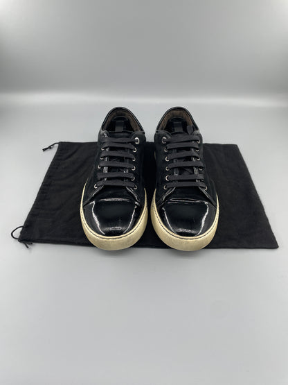 Lanvin Patent Cap Toe Sneaker Black 42 | UK8