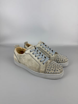 Christian Louboutin Louis Junior Spikes Sneaker Grey | 42