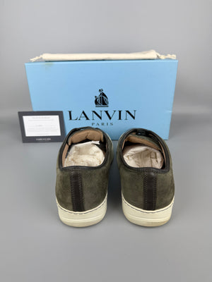 Lanvin Dbb1 Patent Cap Toe Sneaker Green | 44