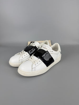 Valentino Open Sneaker Patent Black | 40.5