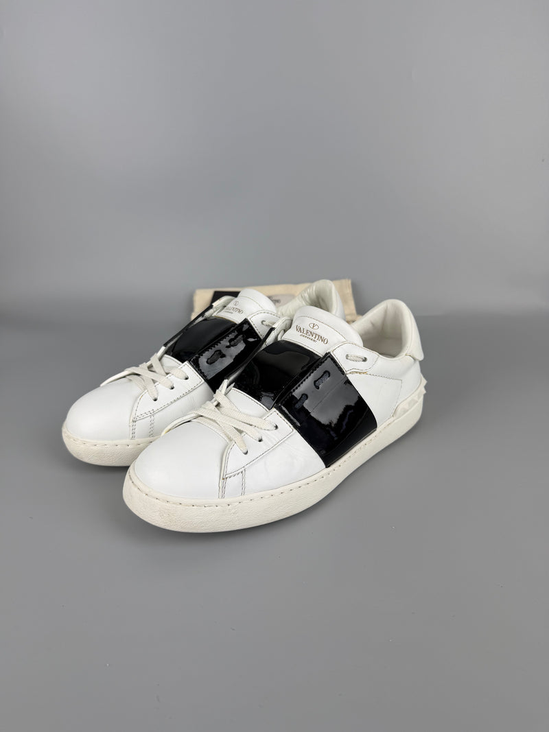 Valentino Open Sneaker Patent Black | 40.5