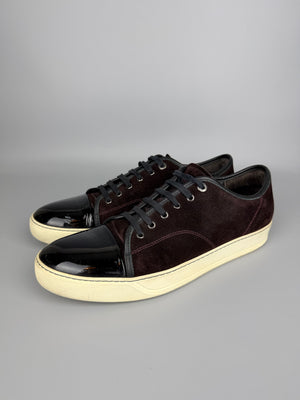 Lanvin Dbb1 Patent Cap Toe Sneaker Burgundy | 47