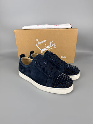 Christian Louboutin Louis Junior Spikes Sneaker Navy | 41.5