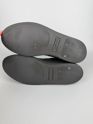 Lanvin Dbb1 Patent Cap Toe Sneaker Black | 43