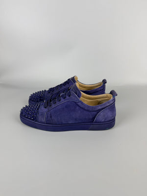 Christian Louboutin Louis Junior Spikes Sneaker Purple | 40.5