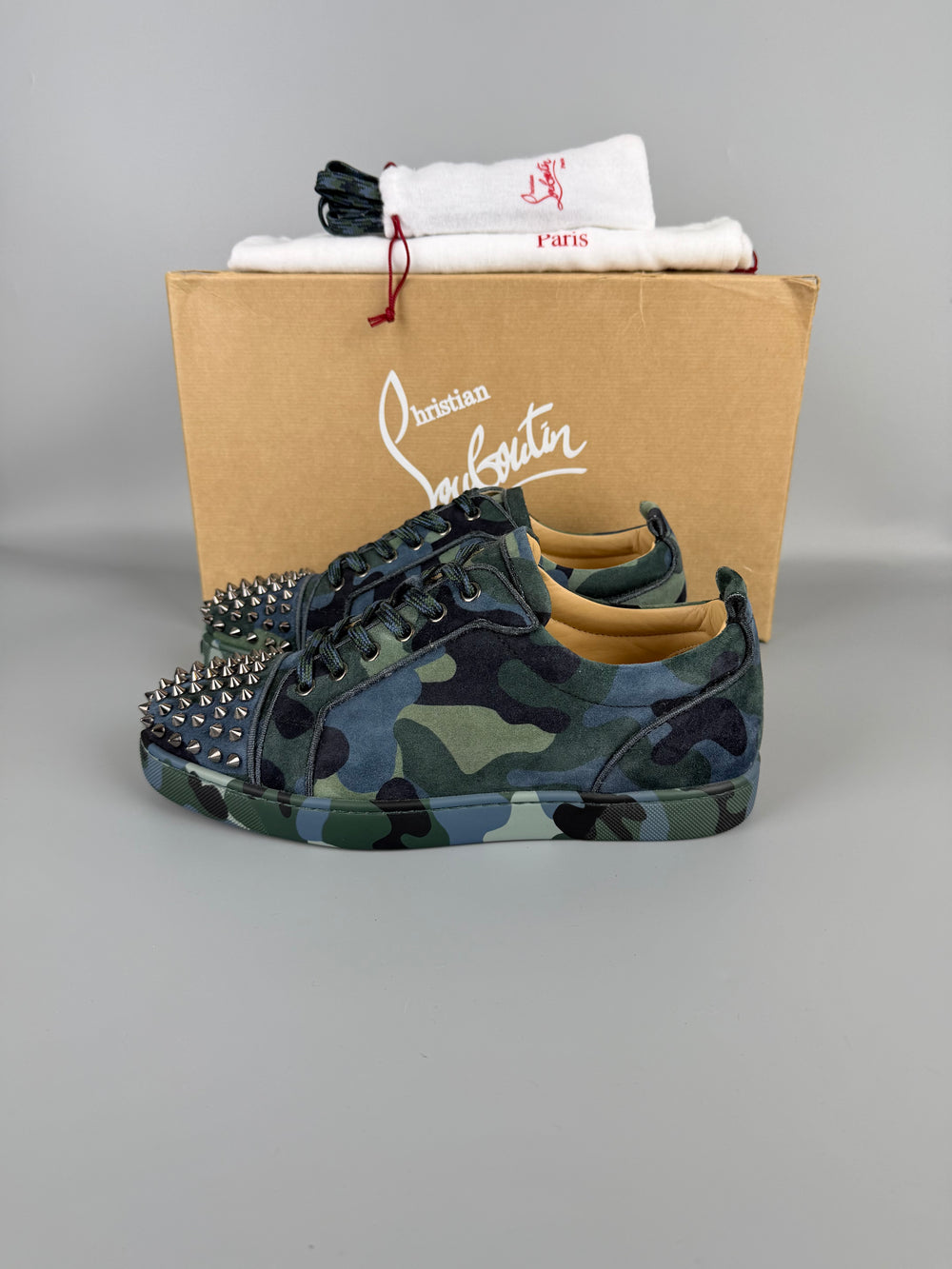 Christian Louboutin Louis Junior Spikes Sneaker | 40.5