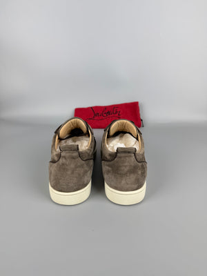 Christian Louboutin Louis Junior Spikes Sneaker Brown | 39.5