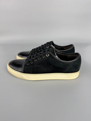Lanvin Dbb1 Patent Cap Toe Sneaker Black | 42