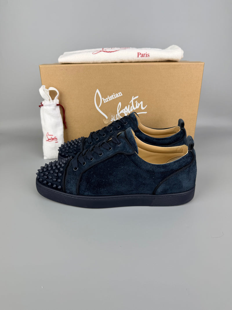 Christian Louboutin Louis Junior Spikes Sneaker Navy | 42.5