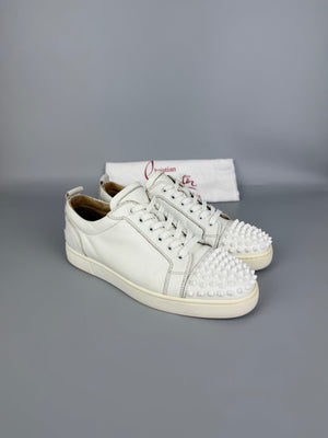 Christian Louboutin Louis Junior Spikes Sneaker White | 41.5