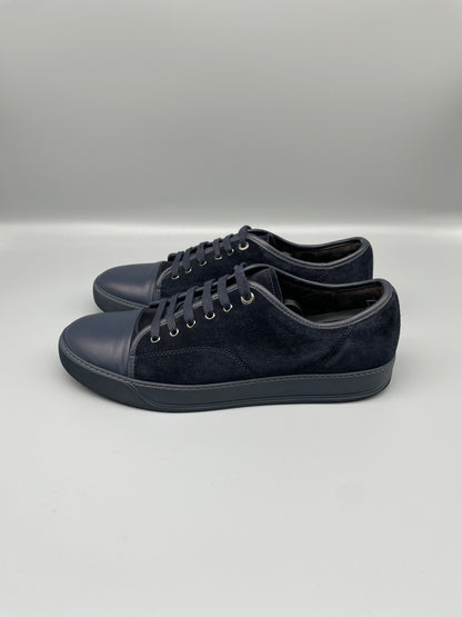 Lanvin Nappa Cap Toe Sneaker Blue 45 | UK11