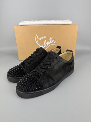 Christian Louboutin Louis Junior Spikes Sneaker Black | 44.5