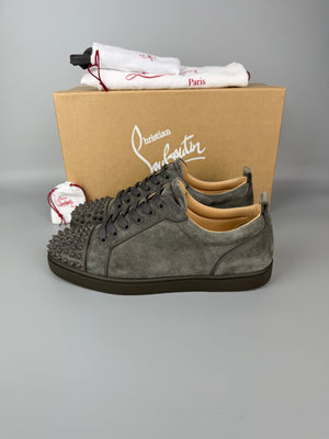 Christian Louboutin Louis Junior Spikes Sneaker Grey | 42.5
