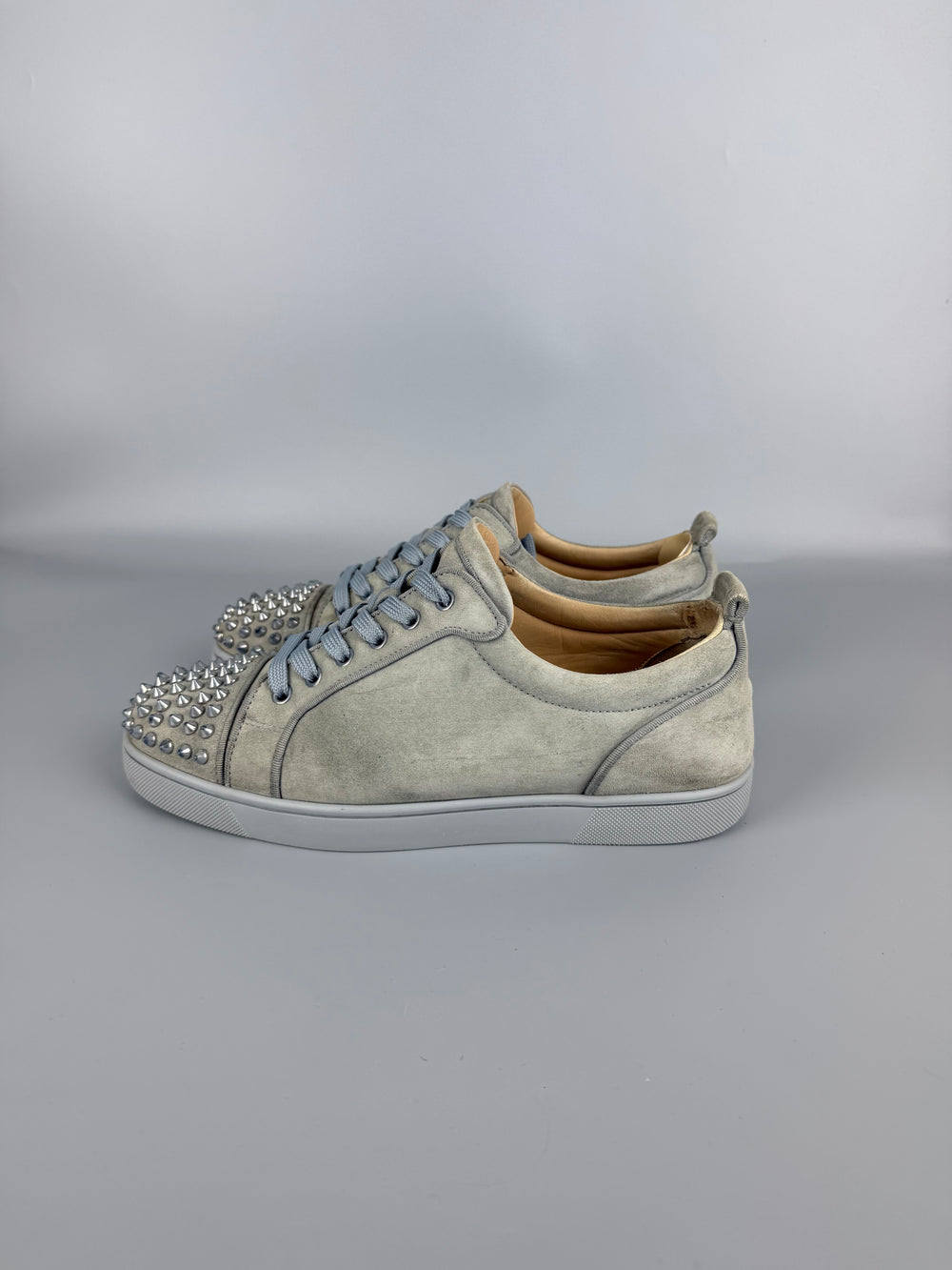 Christian Louboutin Louis Junior Spikes Sneaker Grey | 42
