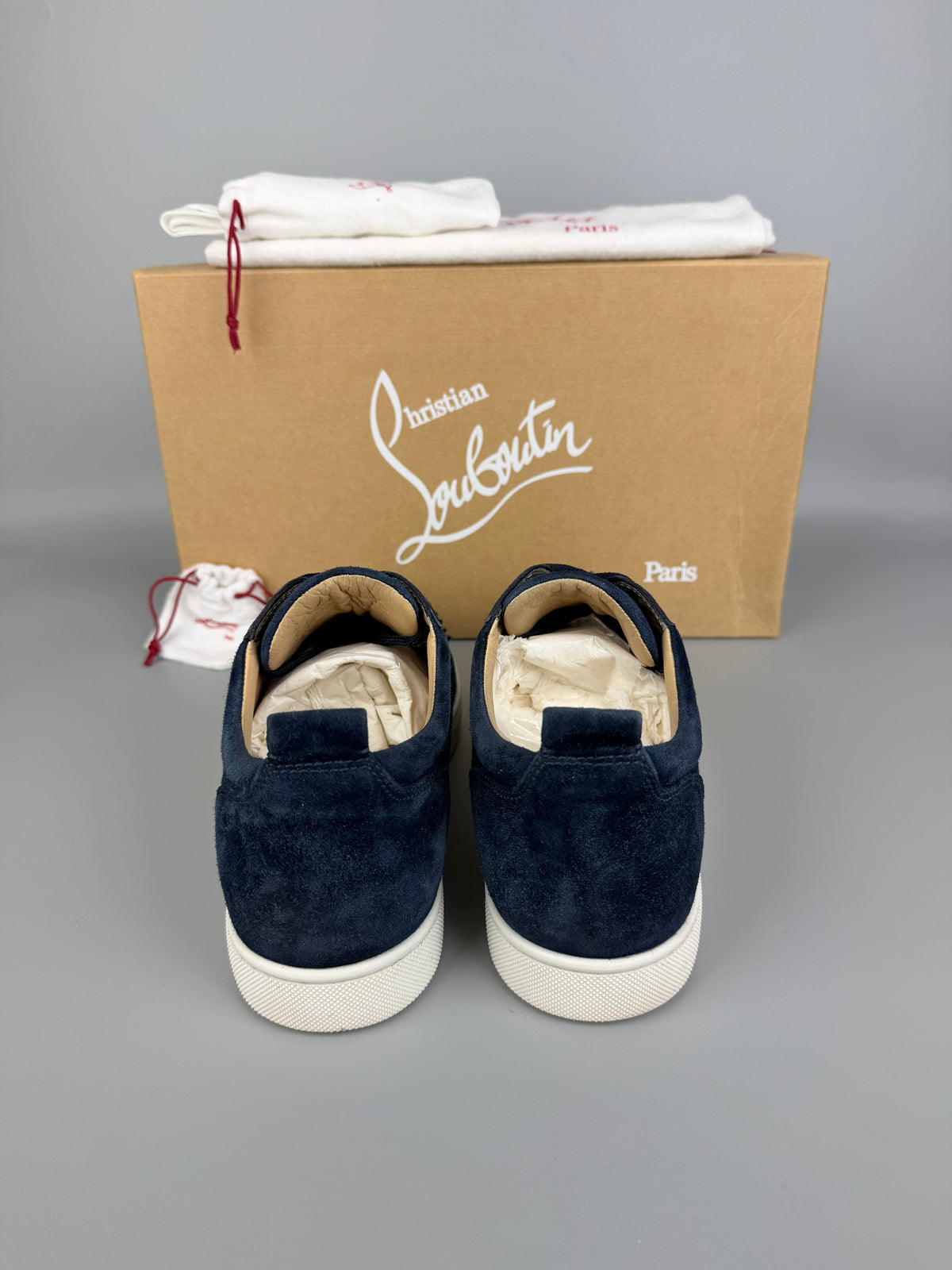 Christian Louboutin Louis Junior Spikes Sneaker Navy | 42