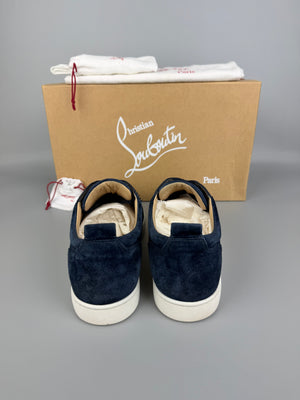 Christian Louboutin Louis Junior Spikes Sneaker Navy | 42
