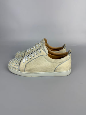 Christian Louboutin Louis Junior Spikes Sneaker Light Grey | 43
