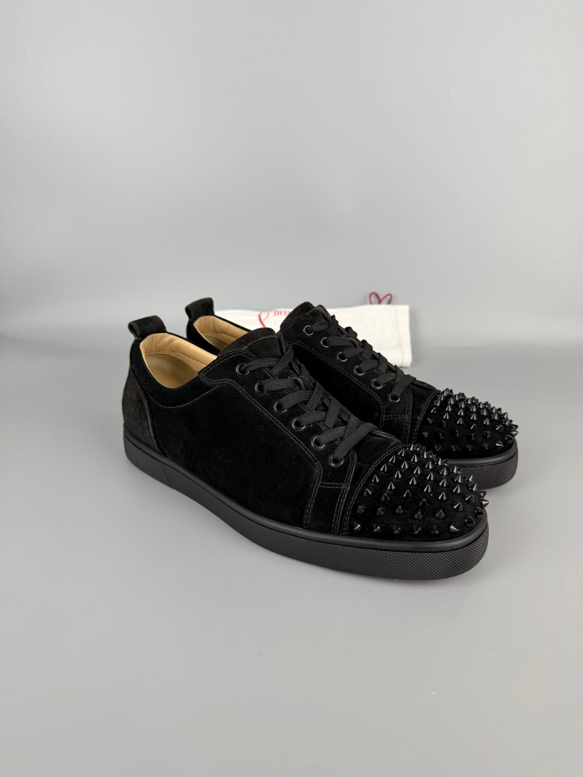 Christian Louboutin Louis Junior Spikes Sneaker Black | 44