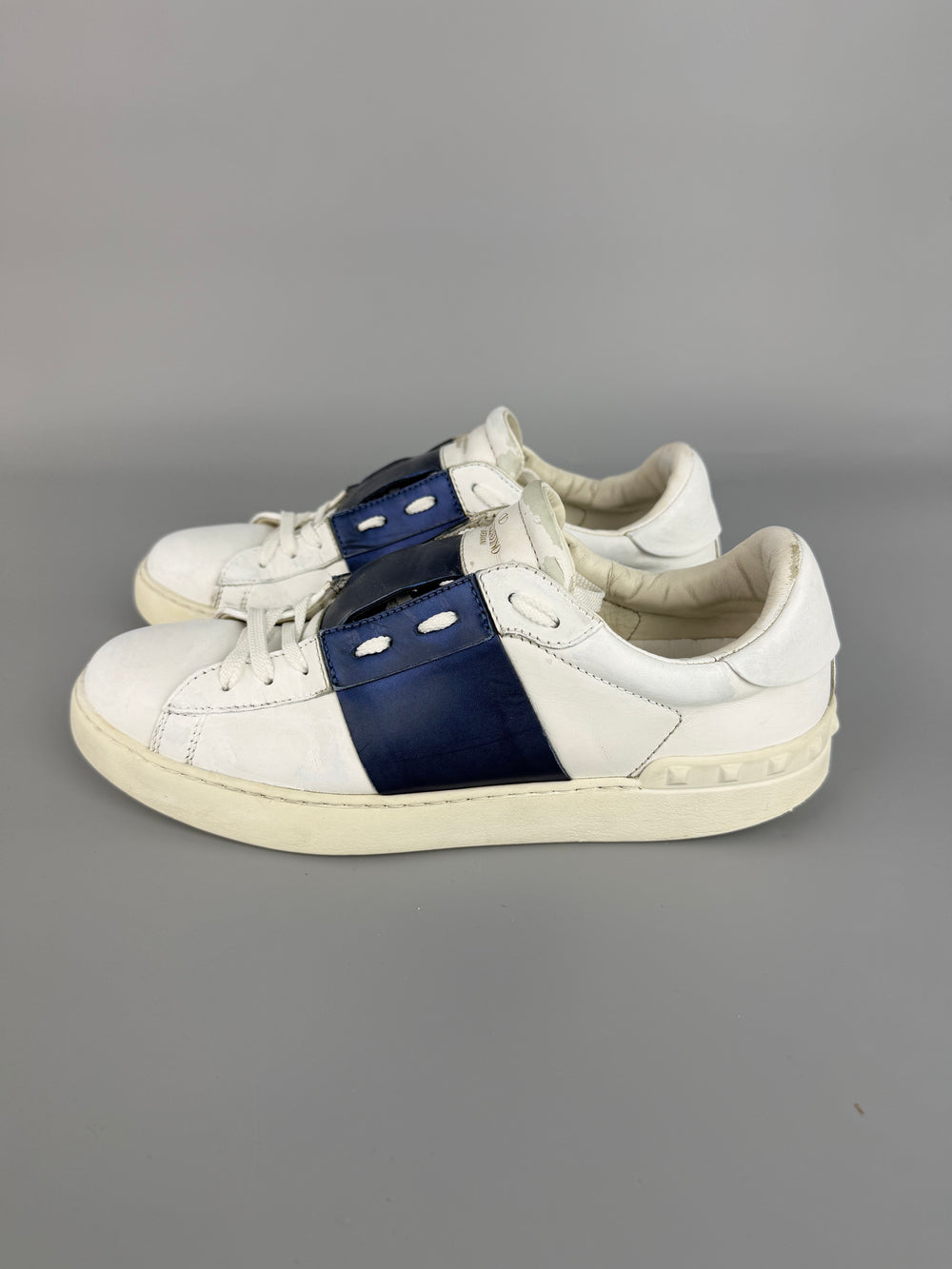 Valentino Open Sneaker Metallic Blue | 42.5