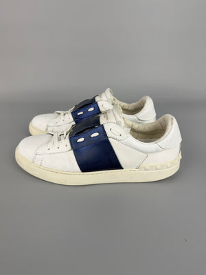 Valentino Open Sneaker Metallic Blue | 42.5