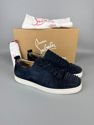 Christian Louboutin Louis Junior Spikes Sneaker Navy | 43.5