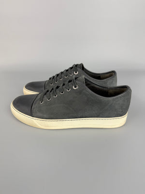 Lanvin Dbb1 Nappa Cap Toe Sneaker Elephant Grey | 42