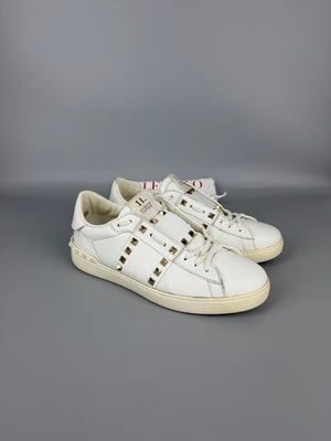 Valentino Open Rockstud Untitled Sneaker White | 42