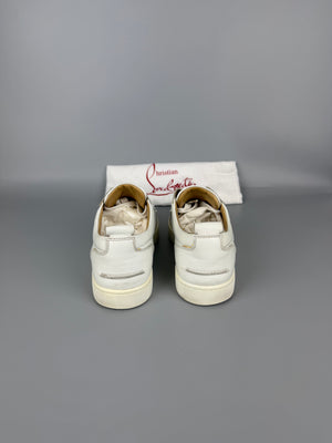 Christian Louboutin Louis Junior Spikes Sneaker White | 41.5