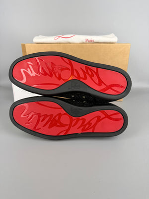 Christian Louboutin Louis Junior Spikes Glitter Sneaker | 41.5