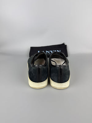 Lanvin Dbb1 Patent Cap Toe Sneaker Black | 47