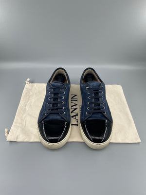 Herr | Sneakers | Lanvin | DBB1 Patent Cap Toe Sneaker Navy