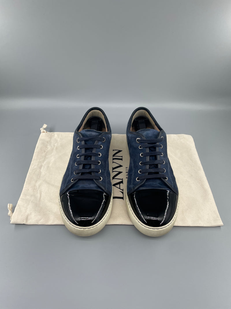Herr | Sneakers | Lanvin | DBB1 Patent Cap Toe Sneaker Navy