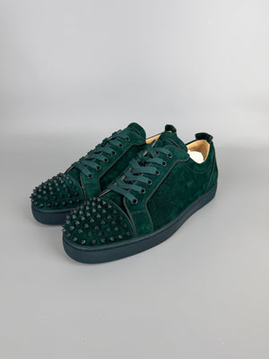 Christian Louboutin Louis Junior Spikes Sneaker Dark Green | 45